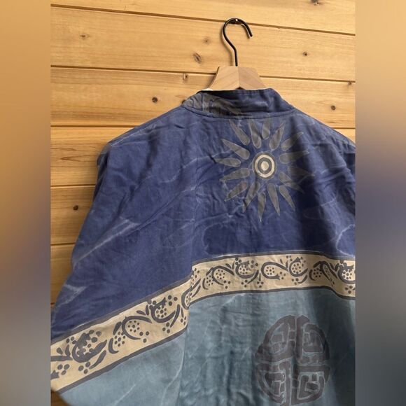 Vintage Dailey Planet Size XL Sun Kimono Style Coin Button Lightweight Jacket - Picture 9 of 12